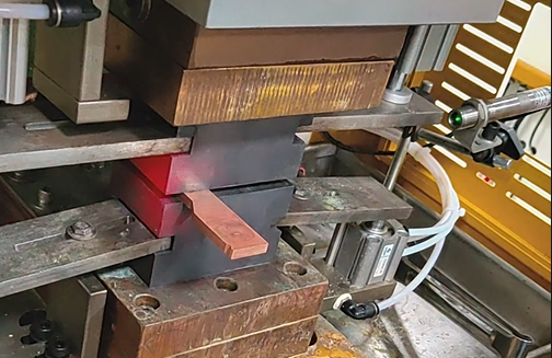 高分子扩散焊机焊接0.5软铜排