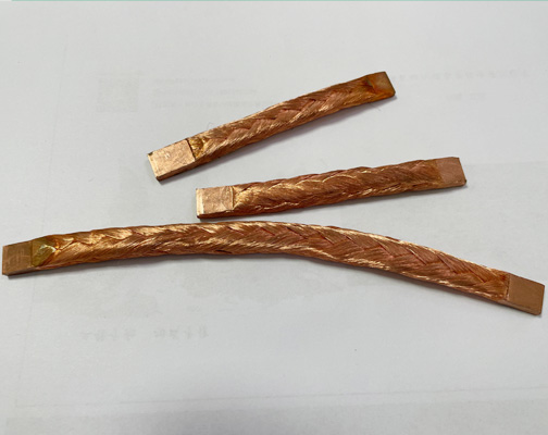 铜线束压方焊接