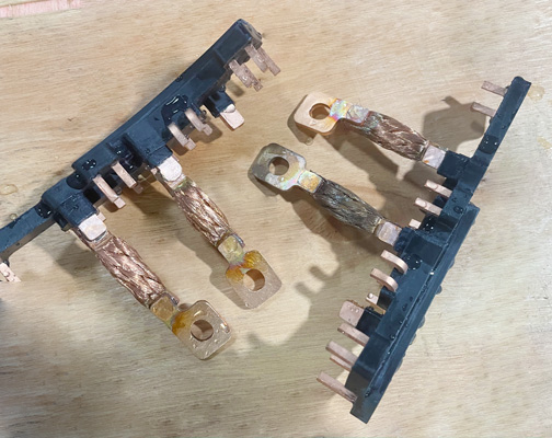 硬铜排和压方线束电阻焊接