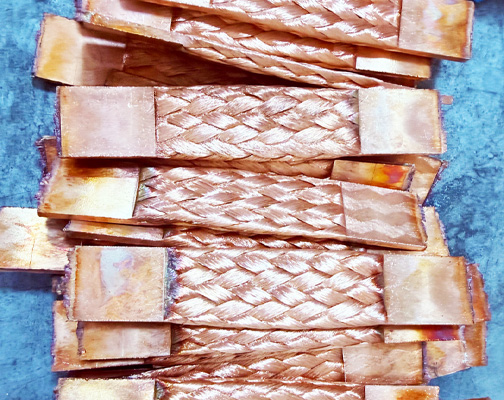 35平方汽车线束压方焊接